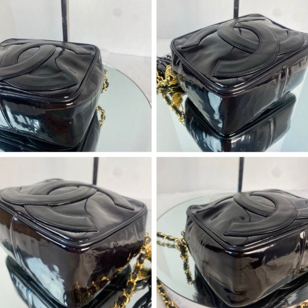 š„CHANEL CC PATENT LEATHER TASSEL MINI SHOULDER BAG - Picture 6 of 13